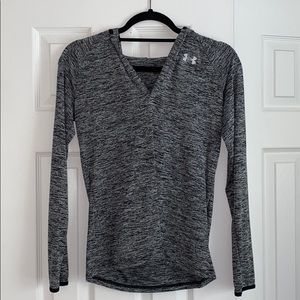 Under Armour long sleeve with hood.
